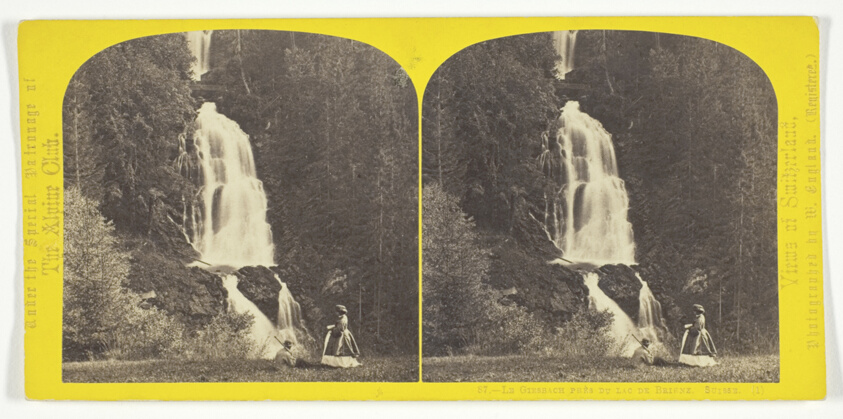 La Giesbach Pres du Lac de Brienz. Suisse, from the series "Views of Switzerland"