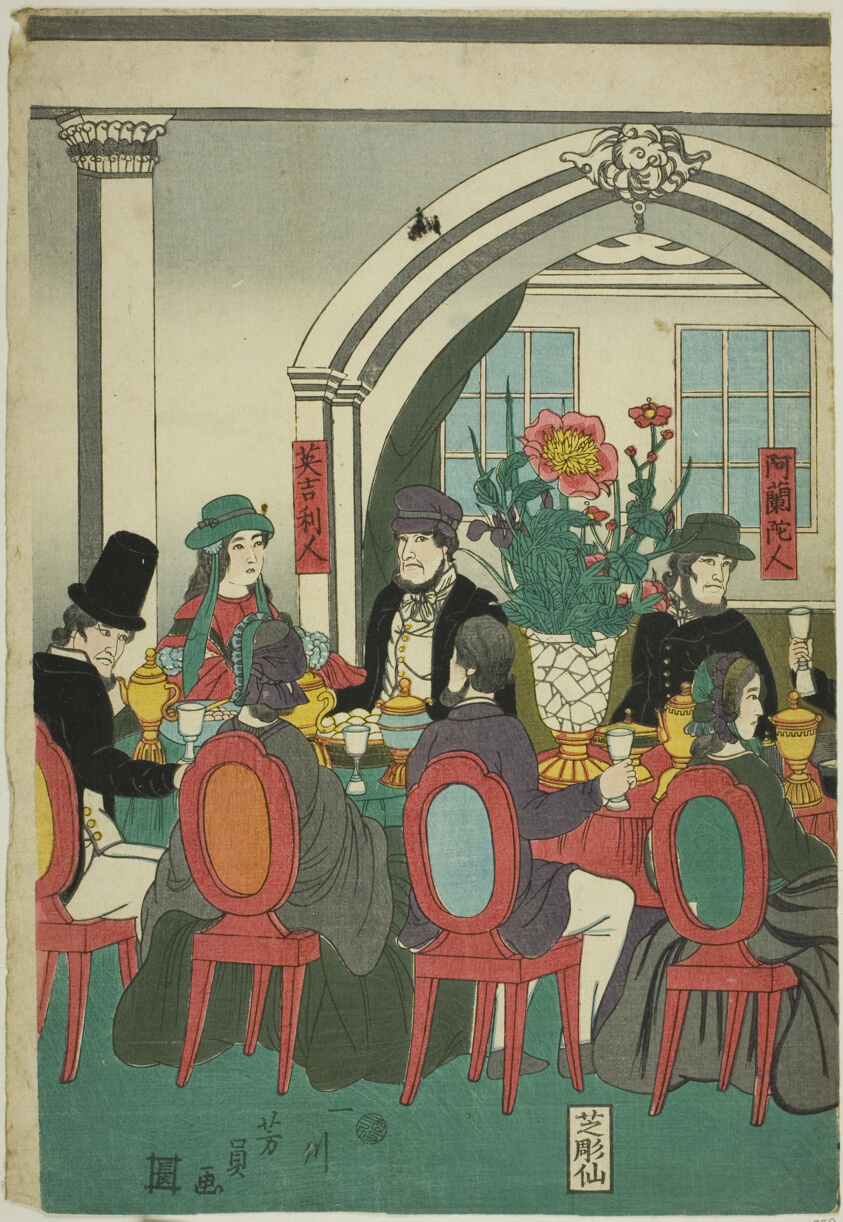 Foreigners from Five Nations at a Banquet (Gokakoku ijin shuen no zu)
