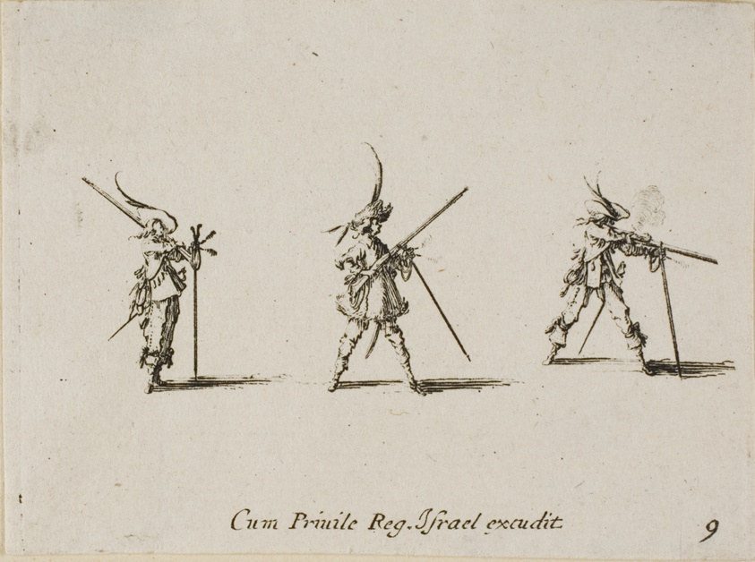 Firing the Musket, plate nine from The Military Exercises
