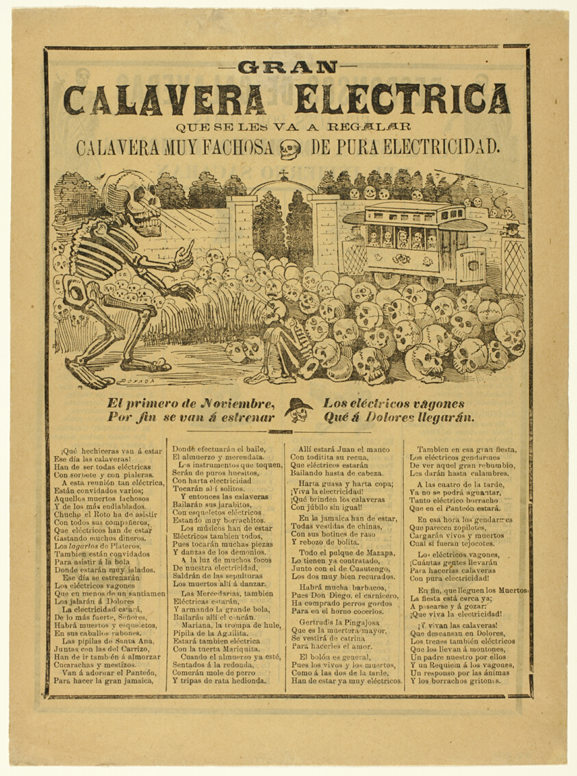 Grand Electric Calavera as a Present to You, A Calavera of Pure Electricity