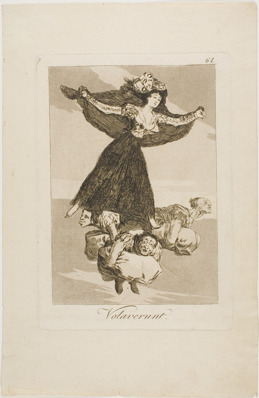 They Have Flown, plate 61 from Los Caprichos