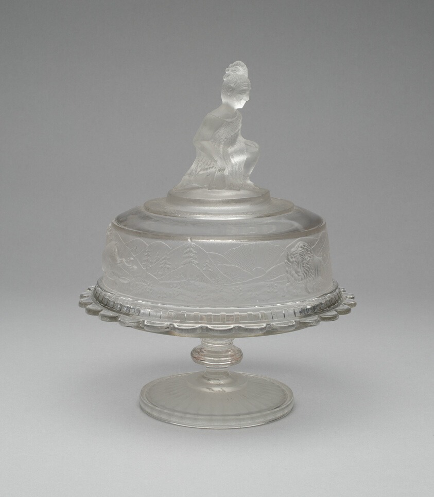 Westward Ho!/Pioneer Covered Butter Dish