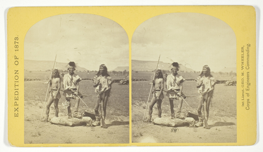 Apache Indians, as they appear ready for the war-path, No. 33 from the series "Geographical Explorations and Surveys West of the 100th Meridian"