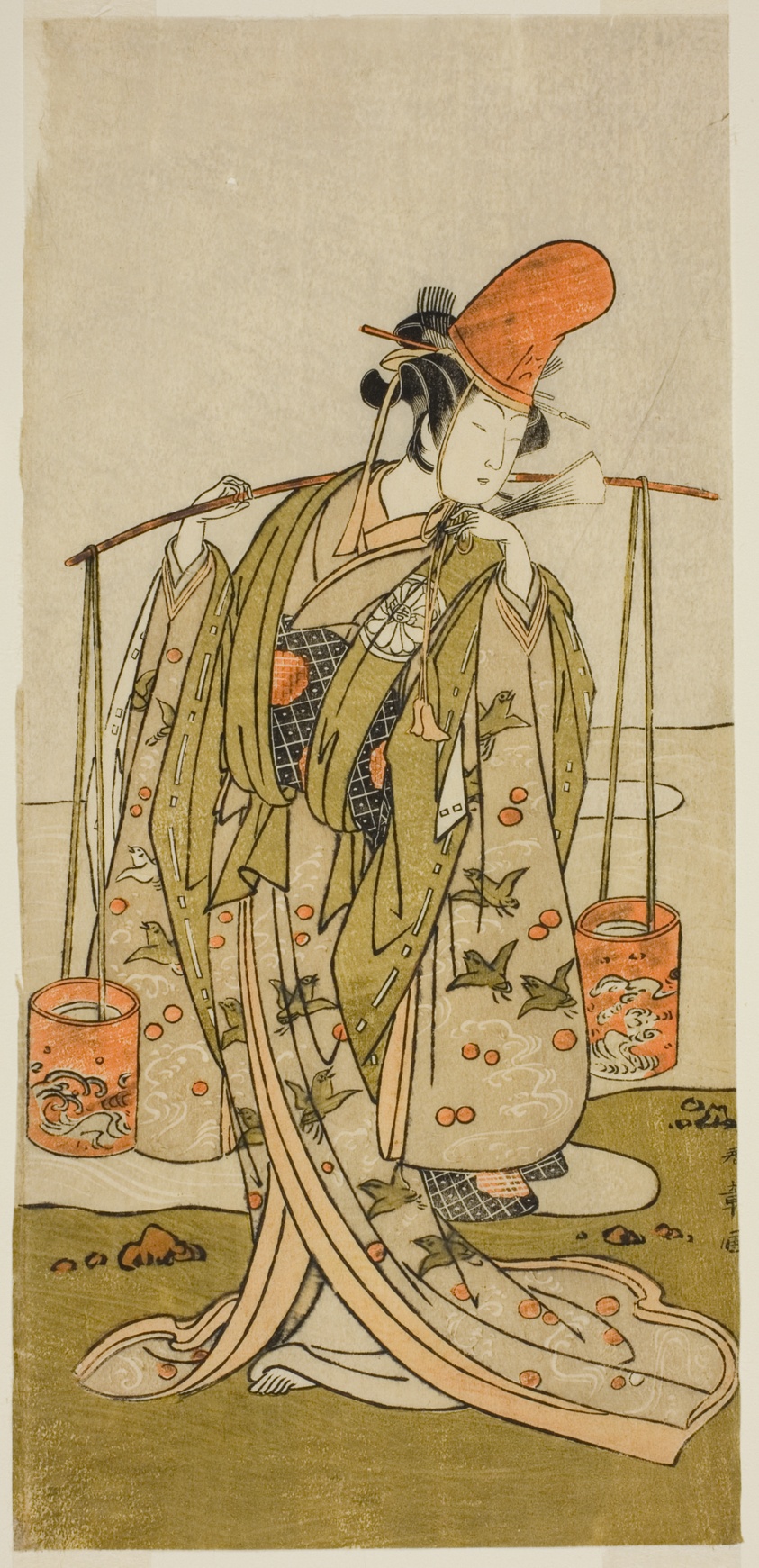 The Actor Segawa Kitsuji III as Murasame in the Play Gohiiki Kanjincho, Performed at the Nakamura Theater in the Eleventh Month, 1773