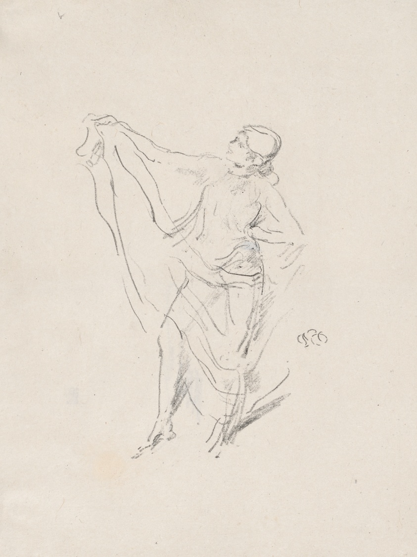 Draped Model, Dancing