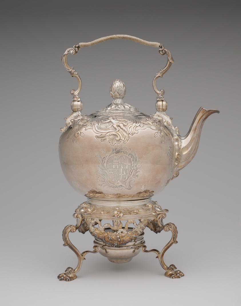 Tea Kettle with Tripod and Spirit Lamp