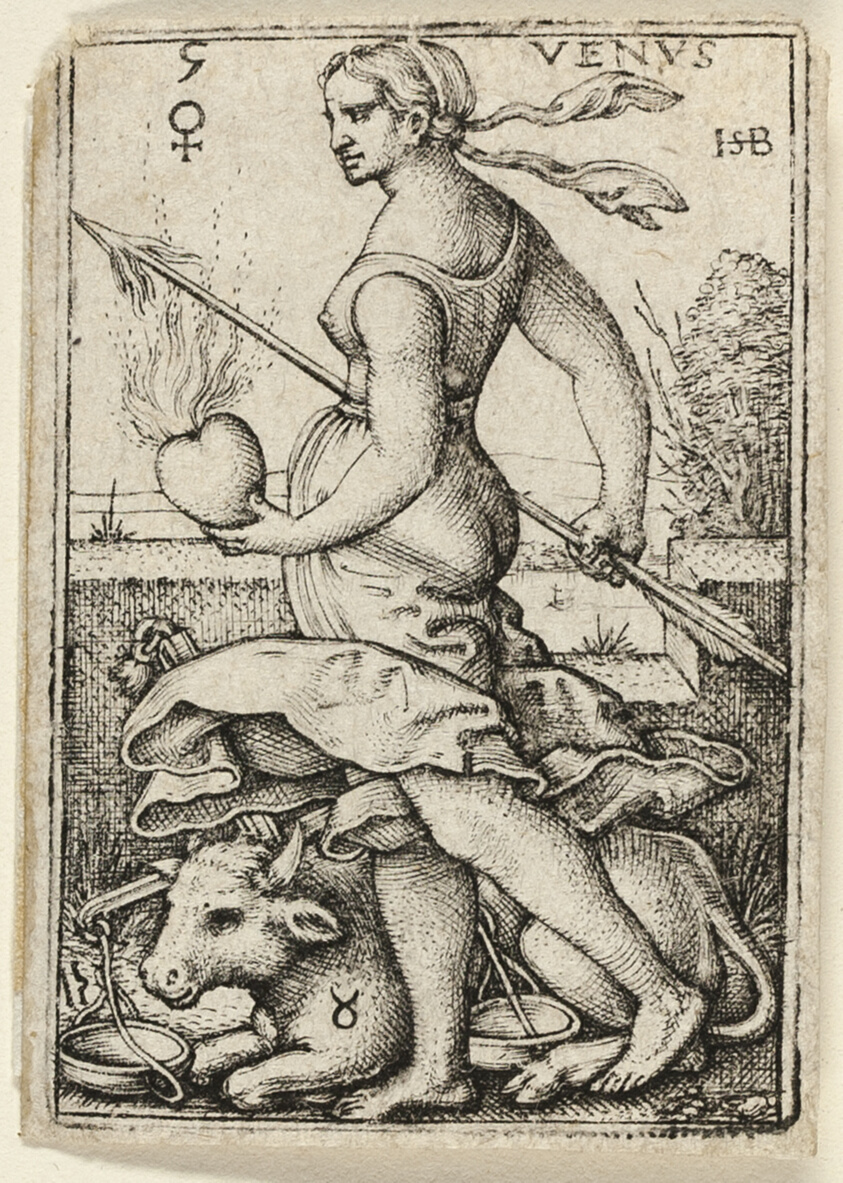 Venus, plate five from The Seven Planets with the Zodiacs