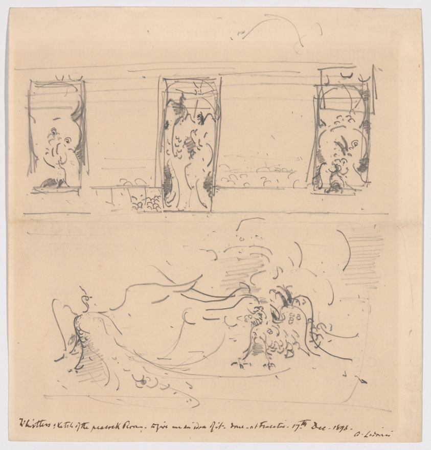 Sketch of the Peacock Room