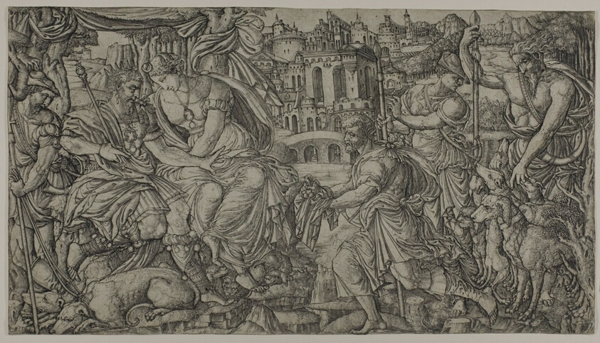 A King and Diana Receiving Huntsmen