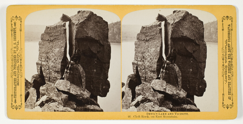 Cleft Rock, on East Mountaino, No. 46 from the series "Devil's Lake and Vicinity"