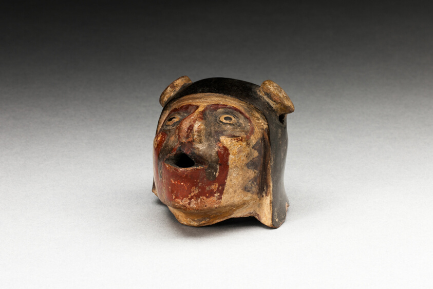Fragment of a Vessel or Sculpture Depicting a Human Head