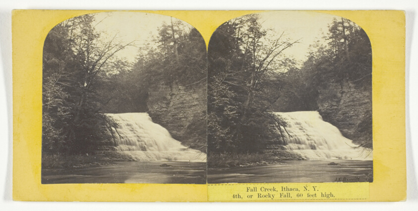 Fall Creek, Ithaca, N.Y. 4th, or Rocky Fall, 60 feet high
