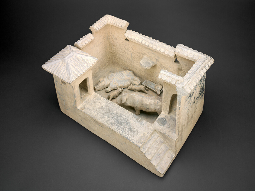 Model of a Pigsty and Latrines