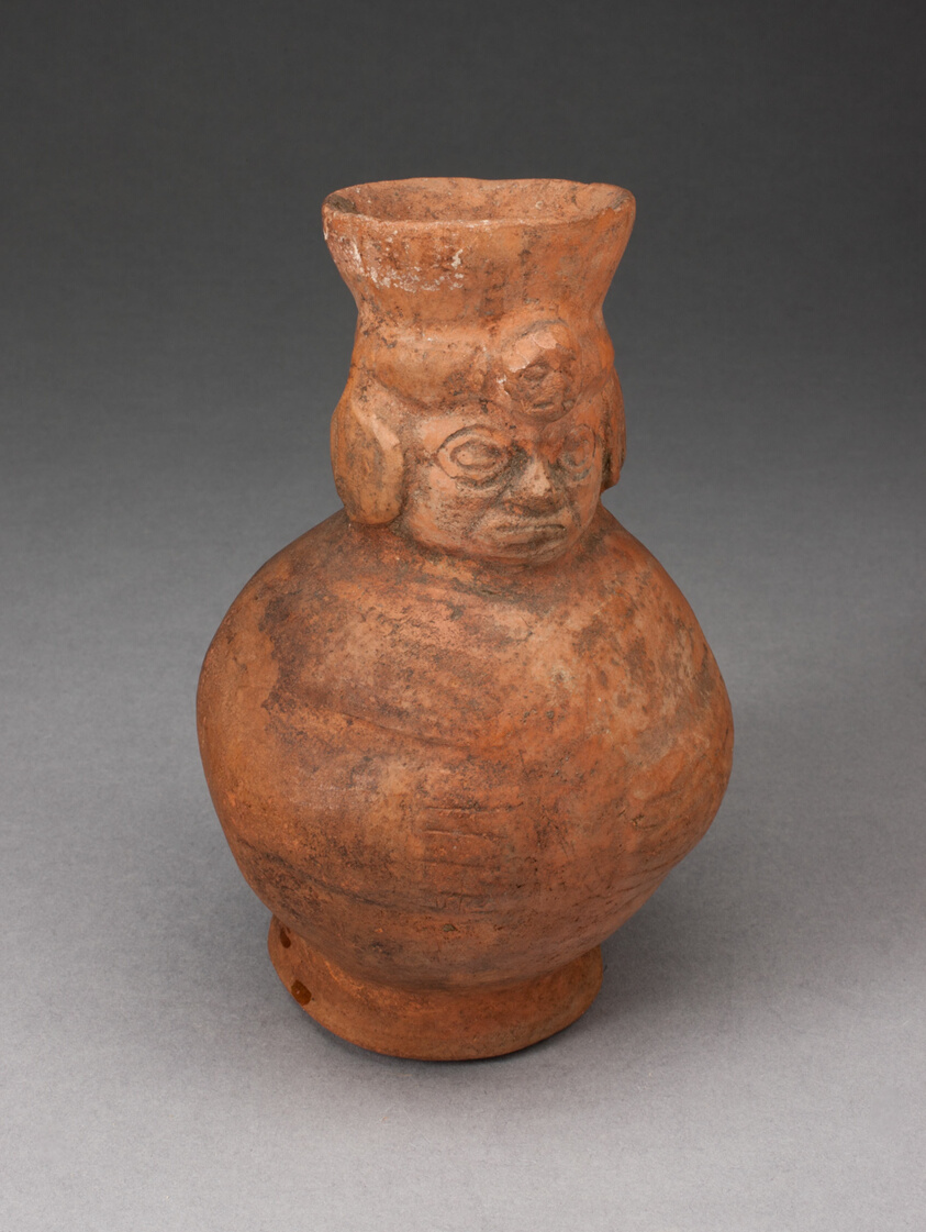 Small Jar in the Form of an Abstract Figure with Modeled Head