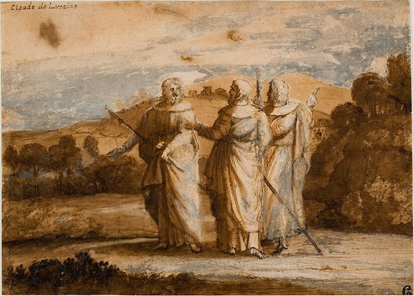 Study for Pilgrims at Emmaus