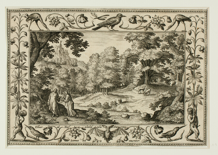 The Temptation of Christ, from Landscapes with Old and New Testament Scenes and Hunting Scenes