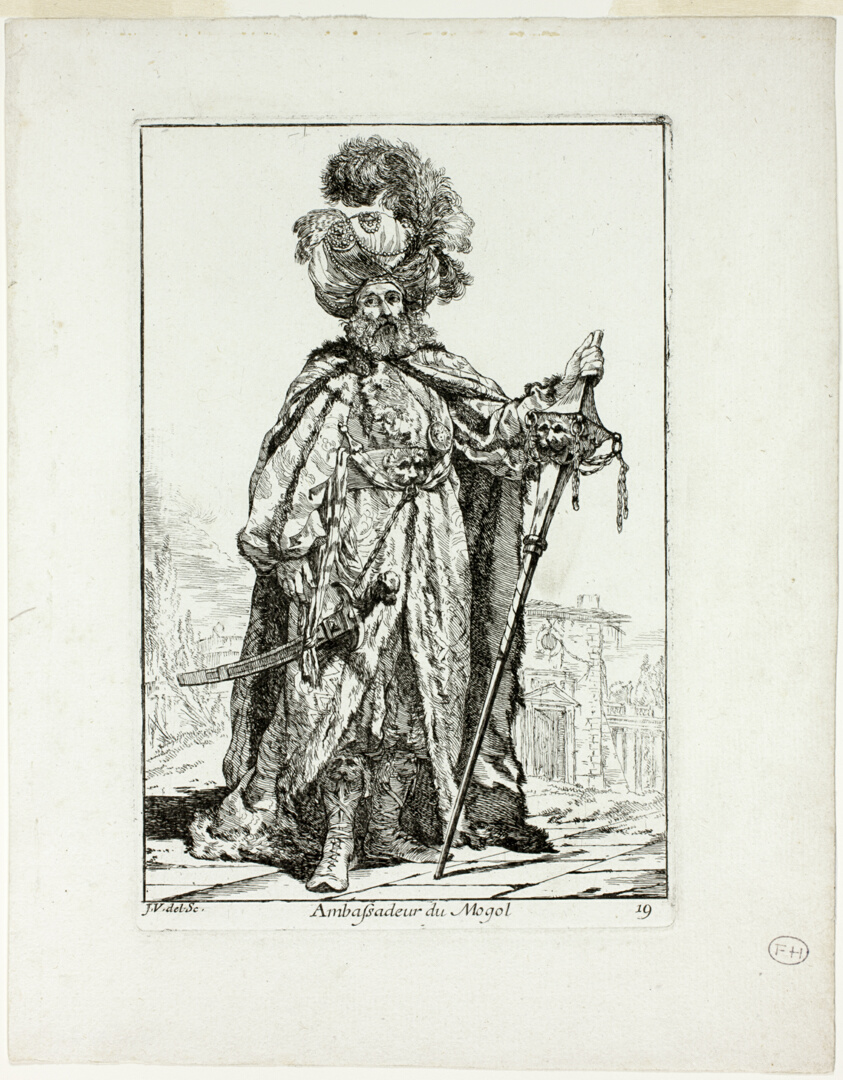 Ambassadeur du Mogol, plate nineteen from Caravanne du Sultan à la Mecque