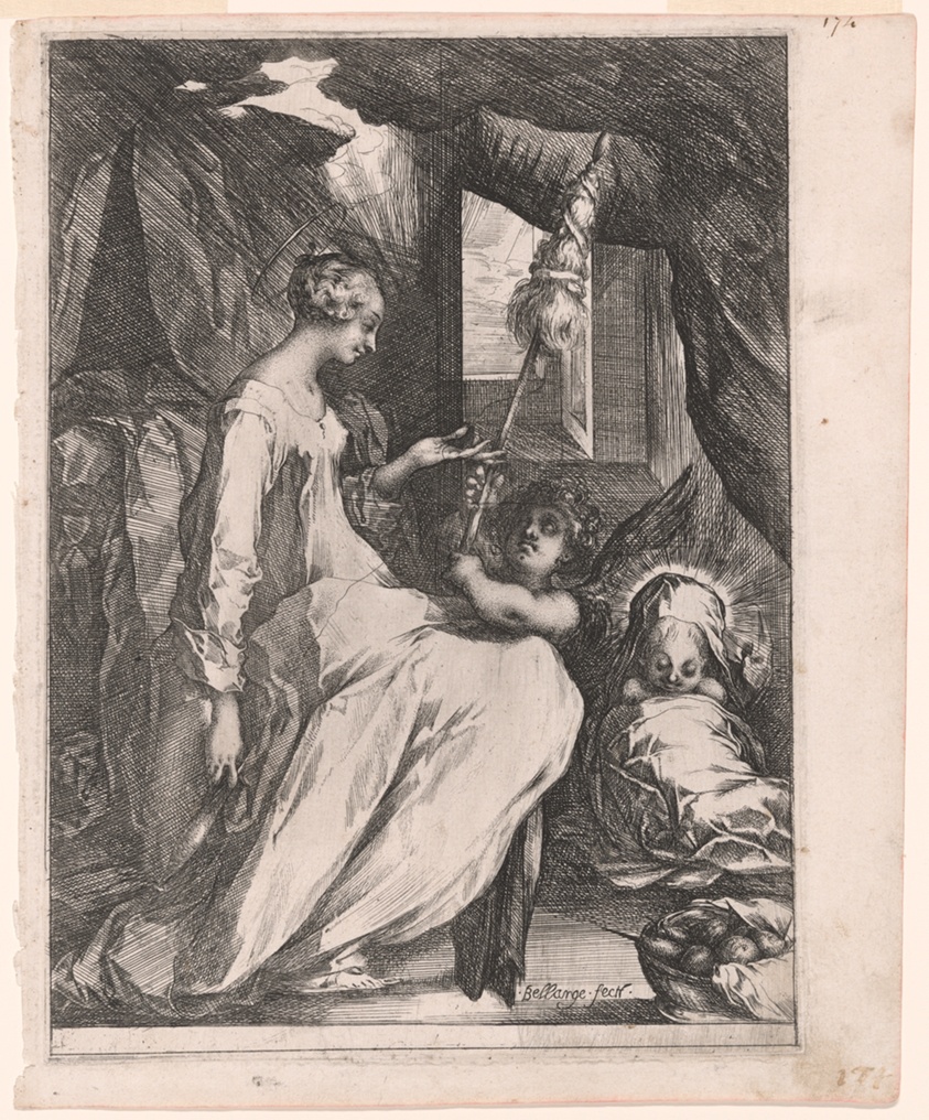 The Virgin and Child with Distaff and an Angel
