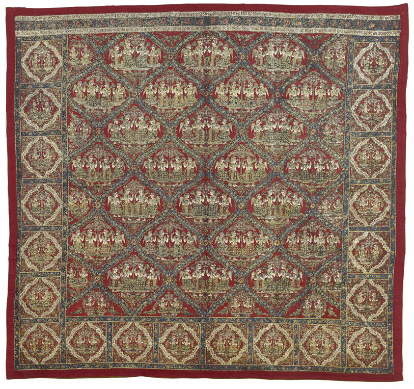 Pichvai with Ladies under the Tree Motif (Vrikshachari)