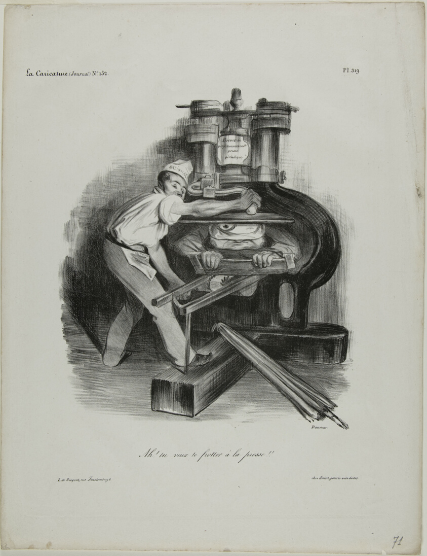 "So, you want to meddle with the press!," plate 319