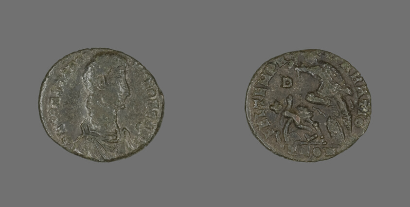 Coin Portraying Emperor Constantius II