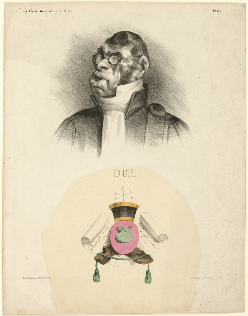DUP..., plate 171 from Célébrités de la Caricature