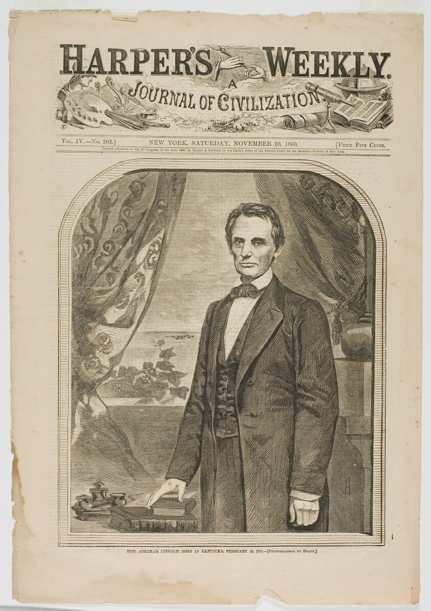 Hon. Abraham Lincoln, Born in Kentucky, February 12, 1809