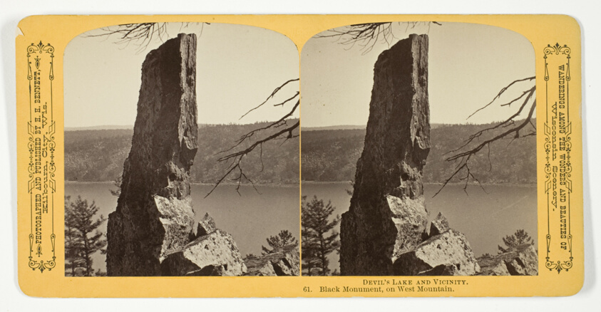 Black Monument, on West Mountain, No. 61 from the series "Devil's Lake and Vicinity"