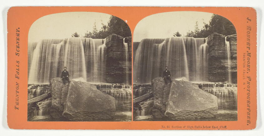 Section of High Falls. below East Cliff, No. 16 from the series "Trenton Falls Scenery"
